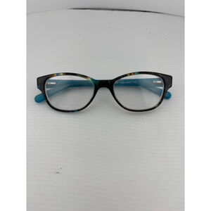 Women's Tory Burch One Size Tortoise Teal Eyeglasses